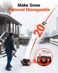 Voltask 24V Cordless Snow Shovel with Battery