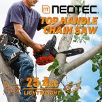 NEO-TEC 12" Portable Gas Chainsaw for Pruning