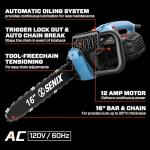 SENIX 16" Electric Chainsaw for Tree Trimming