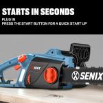 SENIX 16" Electric Chainsaw for Tree Trimming
