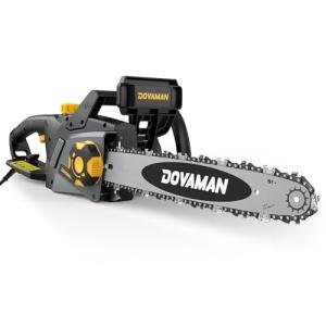DCS08A Corded 15-Amp Electric Chainsaw with 2 Chains