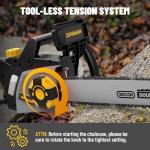 DCS08A Corded 15-Amp Electric Chainsaw with 2 Chains