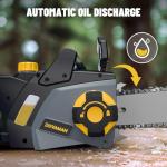 DCS08A Corded 15-Amp Electric Chainsaw with 2 Chains