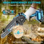 Tietoc Mini Chainsaw, 6-Inch Cordless Electric Trimmer