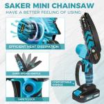 Saker Mini Cordless Chainsaw for Garden Tasks