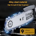 Cordless Mini Chainsaw with 2 Rechargeable Batteries