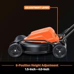 LawnMaster 12AMP Electric Lawn Mower 19-Inch Blade