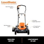 LawnMaster 12AMP Electric Lawn Mower 19-Inch Blade