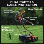 TIECTOWN 16-Inch Electric Dethatcher and Scarifier