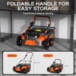 TIECTOWN 16-Inch Electric Dethatcher and Scarifier