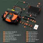 TIECTOWN 16-Inch Electric Dethatcher and Scarifier