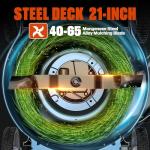 SENIX 21-Inch 2-in-1 Gas Lawn Mower