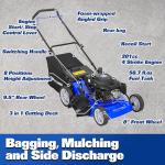 BILT HARD 21" Gas-Powered Lawn Mower with Bagging