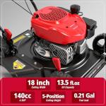 PowerSmart 18-Inch Gas Lawn Mower for Small Yards