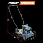 SENIX 20" Gas Lawn Mower with 3 Height Settings
