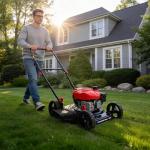 PowerSmart 18-Inch Gas Lawn Mower for Small Yards