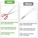 Extra Long Feeding Tongs for Reptiles - 38.1 cm