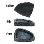 AIMALL Reptile Feeding Dish - Non-Slip Food & Water Bowl