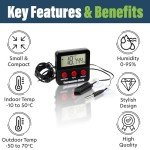 Digital Reptile Thermometer & Hygrometer with Probes