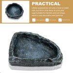 AIMALL Reptile Feeding Dish - Non-Slip Food & Water Bowl