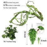 Flexible Reptile Vines for Terrarium Decor