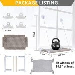 HOPET Large Cat Window Perch Hammock Seat