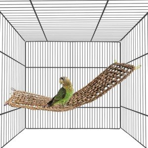 Seagrass Hammock for Birds with Climbing Ropes
