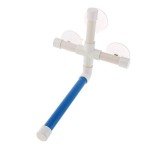 Parrot Shower Stand Perch with Suction Cup