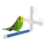 Parrot Shower Stand Perch with Suction Cup