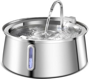 Automatic Stainless Steel Cat Water Fountain, 4L