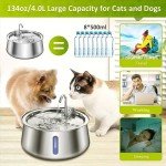Automatic Stainless Steel Cat Water Fountain, 4L