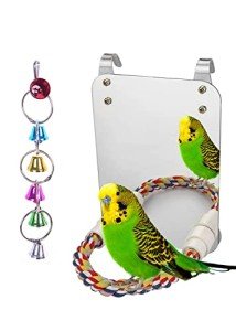 Loperdeve Bird Wedding Mirror with Rope, 17.8cm