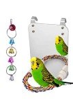Loperdeve Bird Wedding Mirror with Rope, 17.8cm