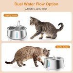 Automatic Stainless Steel Cat Water Fountain, 4L