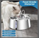 Automatic Stainless Steel Cat Water Fountain, 4L