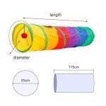 Collapsible Interactive Cat Tunnel with Pompon Ball