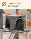Feandrea Multi-Level Cat Tree with Scratching Posts