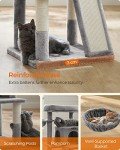 Feandrea Multi-Level Cat Tree with Scratching Posts
