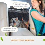 Waterproof Dog Seat Cover with Mesh Window