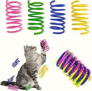 Colorful 30-Pack Cat Spring Toys for Indoor Fun