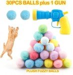30-Piece Cat Ball Toy Launcher with Gun