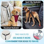 2-Pack Adjustable Dog Seatbelts for Cars