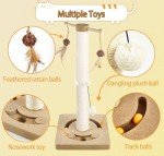 AUSCAT Interactive Cat Scratching Post - 63 cm Beige