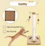 AUSCAT Interactive Cat Scratching Post - 63 cm Beige