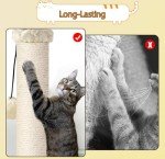AUSCAT Interactive Cat Scratching Post - 63 cm Beige