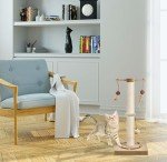 AUSCAT Interactive Cat Scratching Post - 63 cm Beige