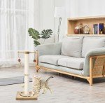 AUSCAT Interactive Cat Scratching Post - 63 cm Beige