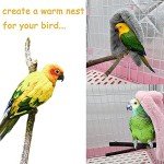 SINFUN Cozy Fleece Bird Hammock Bed Set