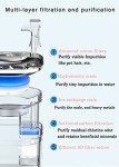 LKUWEE 2L Stainless Steel Pet Water Fountain