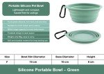 Portable Collapsible Silicone Dog Bowls with Clips